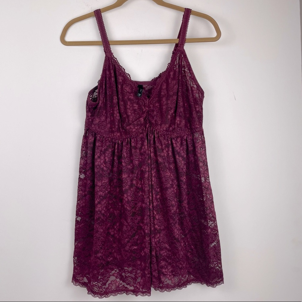 Torrid Sheer Babydoll Lace Curvy Floral Lingerie